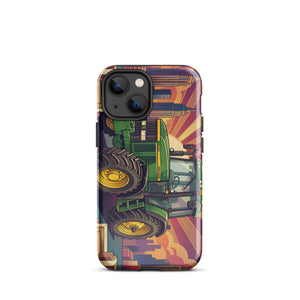 The Tractor Mugs Store iPhone 13 mini John Deere 7810 | Art Deco Tough Case for iPhone® Quality Farmers Merch