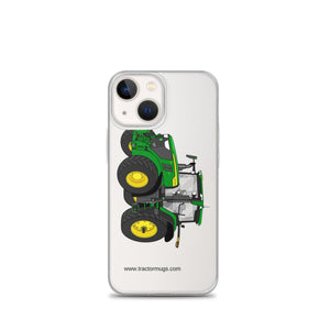 The Tractor Mugs Store iPhone 13 mini John Deere 7R 350 Aut Power | Clear Case for iPhone® Quality Farmers Merch