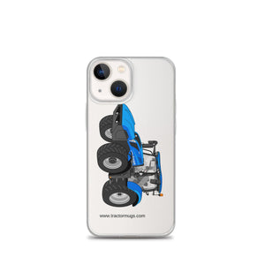 The Tractor Mugs Store iPhone 13 mini New Holland T6 180 Methane | Clear Case for iPhone® Quality Farmers Merch