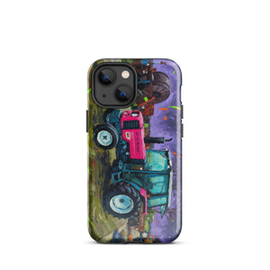 The Tractor Mugs Store iPhone 13 mini Renault 65-32 MX Splash Art | Tough Case for iPhone® Quality Farmers Merch