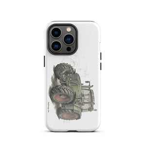 The Tractor Mugs Store iPhone 13 Pro Fendt Favorit 818 Pencil Sketch | Tough Case for iPhone® Quality Farmers Merch