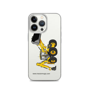The Tractor Mugs Store iPhone 13 Pro JCB 5CX Backhoe | Clear Case for iPhone® Quality Farmers Merch