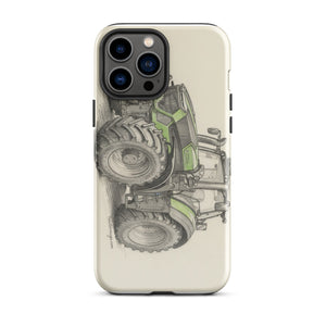 The Tractor Mugs Store iPhone 13 Pro Max Deutz-Fahr 9340 Pencil Sketch | Tough Case for iPhone® Quality Farmers Merch