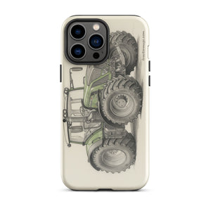 The Tractor Mugs Store iPhone 13 Pro Max Fendt 930 Vario S4 Pencil Sketch | Tough Case for iPhone® Quality Farmers Merch