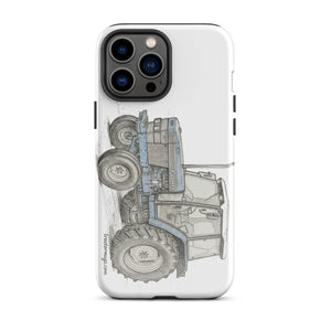 The Tractor Mugs Store iPhone 13 Pro Max Ford 6640 Pencil Sketch | Tough Case for iPhone® Quality Farmers Merch