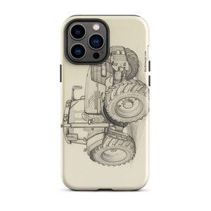 The Tractor Mugs Store iPhone 13 Pro Max McCormick MTX 200 Pencil Sketch | Tough Case for iPhone® Quality Farmers Merch