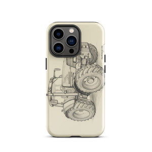 The Tractor Mugs Store iPhone 13 Pro McCormick MTX 200 Pencil Sketch | Tough Case for iPhone® Quality Farmers Merch