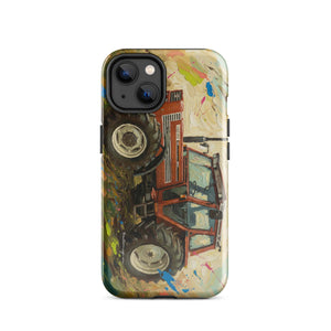 The Tractor Mugs Store iPhone 14 FIAT 110-90 DT Splash Art | Tough Case for iPhone® Quality Farmers Merch