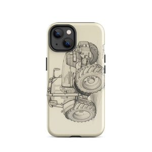 The Tractor Mugs Store iPhone 14 McCormick MTX 200 Pencil Sketch | Tough Case for iPhone® Quality Farmers Merch