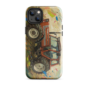 The Tractor Mugs Store iPhone 14 Plus FIAT 110-90 DT Splash Art | Tough Case for iPhone® Quality Farmers Merch