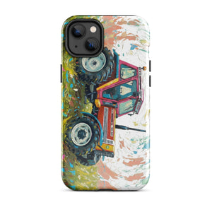 The Tractor Mugs Store iPhone 14 Plus FIAT 90-90 DT Splash Art | Tough Case for iPhone® Quality Farmers Merch