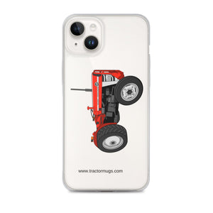 The Tractor Mugs Store iPhone 14 Plus Massey Ferguson 135 with cab  |  Clear Case for iPhone® Quality Farmers Merch