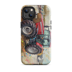 The Tractor Mugs Store iPhone 14 Plus McCormick MTX 150 Signature Edition Splash Art | Tough Case for iPhone® Quality Farmers Merch