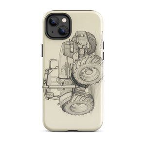 The Tractor Mugs Store iPhone 14 Plus McCormick MTX 200 Pencil Sketch | Tough Case for iPhone® Quality Farmers Merch