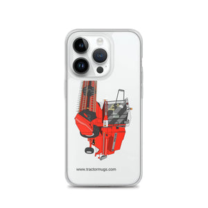 The Tractor Mugs Store iPhone 14 Pro 1994 Massey Ferguson 32 Combine Harvester | Clear Case for iPhone® Quality Farmers Merch