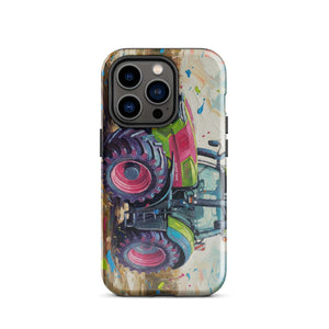 The Tractor Mugs Store iPhone 14 Pro Deutz-Fahr 9340 Splash Art | Tough Case for iPhone® Quality Farmers Merch