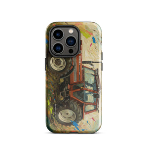 The Tractor Mugs Store iPhone 14 Pro FIAT 110-90 DT Splash Art | Tough Case for iPhone® Quality Farmers Merch