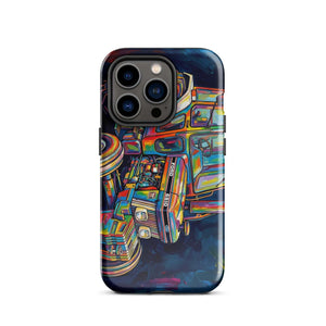 The Tractor Mugs Store iPhone 14 Pro Ford 6810 2WD | Splash Art Tough Case for iPhone® Quality Farmers Merch