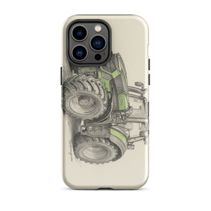 The Tractor Mugs Store iPhone 14 Pro Max Deutz-Fahr 9340 Pencil Sketch | Tough Case for iPhone® Quality Farmers Merch