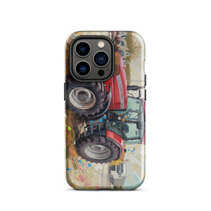 The Tractor Mugs Store iPhone 14 Pro McCormick MTX 150 Signature Edition Splash Art | Tough Case for iPhone® Quality Farmers Merch