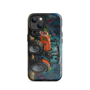 The Tractor Mugs Store iPhone 14 SAME Explorer 105 (Stage V) Splash Art | Tough Case for iPhone® Quality Farmers Merch