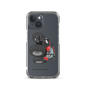 The Tractor Mugs Store iPhone 15 Case IH Optum 300 CVX | Clear Case for iPhone® Quality Farmers Merch