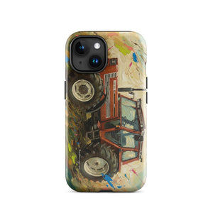 The Tractor Mugs Store iPhone 15 FIAT 110-90 DT Splash Art | Tough Case for iPhone® Quality Farmers Merch