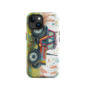 The Tractor Mugs Store iPhone 15 FIAT 90-90 DT Splash Art | Tough Case for iPhone® Quality Farmers Merch