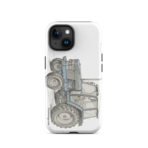 The Tractor Mugs Store iPhone 15 Ford 6640 Pencil Sketch | Tough Case for iPhone® Quality Farmers Merch