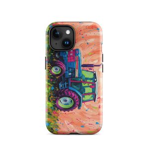 The Tractor Mugs Store iPhone 15 Ford 6640 Splash Art | Tough Case for iPhone® Quality Farmers Merch