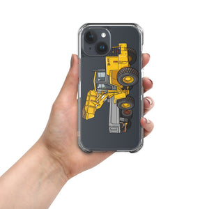 The Tractor Mugs Store iPhone 15 JCB 435 Loader | Clear Case for iPhone® Quality Farmers Merch
