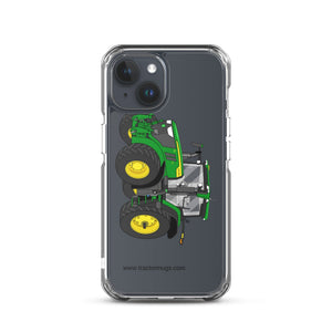 The Tractor Mugs Store iPhone 15 John Deere 7R 350 Aut Power | Clear Case for iPhone® Quality Farmers Merch