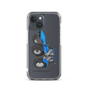 The Tractor Mugs Store iPhone 15 New Holland T6 180 Methane | Clear Case for iPhone® Quality Farmers Merch