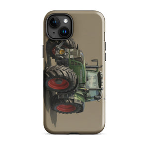 The Tractor Mugs Store iPhone 15 Plus Fendt Favorit 818 Oil Painting | Tough Case for iPhone® Quality Farmers Merch