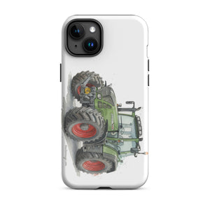 The Tractor Mugs Store iPhone 15 Plus Fendt Favorit 818 Watercolor | Tough Case for iPhone® Quality Farmers Merch