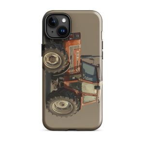 The Tractor Mugs Store iPhone 15 Plus FIAT 110-90 DT Oil Painting | Tough Case for iPhone® Quality Farmers Merch