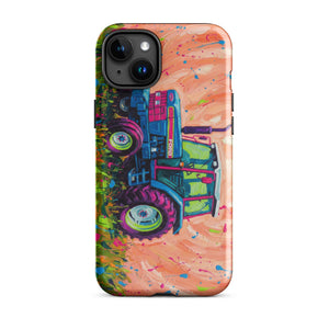The Tractor Mugs Store iPhone 15 Plus Ford 6640 Splash Art | Tough Case for iPhone® Quality Farmers Merch