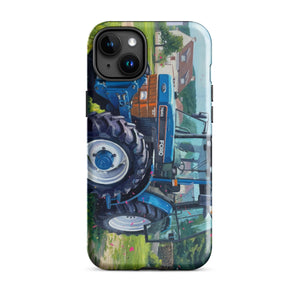 The Tractor Mugs Store iPhone 15 Plus Ford 7840 Splash Art | Tough Case for iPhone® Quality Farmers Merch