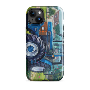 The Tractor Mugs Store iPhone 15 Plus Ford 8340 Splash Art | Tough Case for iPhone® Quality Farmers Merch