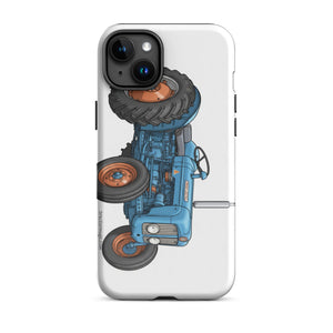 The Tractor Mugs Store iPhone 15 Plus FORDSON Dexta Cartoon Illustration | Tough Case for iPhone® Quality Farmers Merch