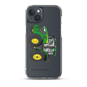 The Tractor Mugs Store iPhone 15 Plus John Deere 7R 350 Aut Power | Clear Case for iPhone® Quality Farmers Merch