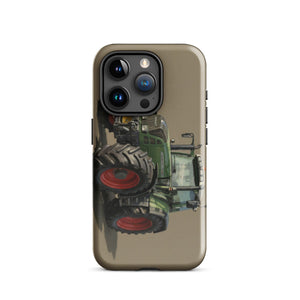 The Tractor Mugs Store iPhone 15 Pro Fendt Favorit 818 Oil Painting | Tough Case for iPhone® Quality Farmers Merch
