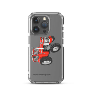 The Tractor Mugs Store iPhone 15 Pro Massey Ferguson 185  |  Clear Case for iPhone® Quality Farmers Merch