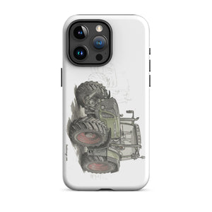 The Tractor Mugs Store iPhone 15 Pro Max Fendt Favorit 818 Pencil Sketch | Tough Case for iPhone® Quality Farmers Merch