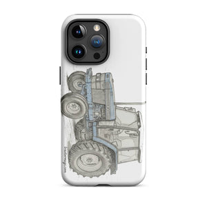 The Tractor Mugs Store iPhone 15 Pro Max Ford 6640 Pencil Sketch | Tough Case for iPhone® Quality Farmers Merch