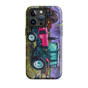 The Tractor Mugs Store iPhone 15 Pro Max Renault 65-32 MX Splash Art | Tough Case for iPhone® Quality Farmers Merch