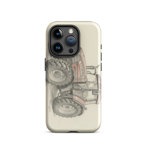 The Tractor Mugs Store iPhone 15 Pro McCormick MTX 150 Signature Edition Pencil Sketch | Tough Case for iPhone® Quality Farmers Merch