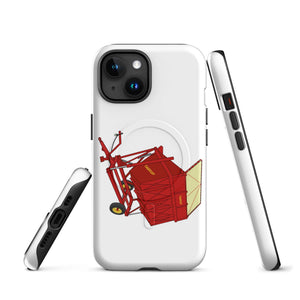 The Tractor Mugs Store iPhone 15 Taarup tipvogn T3 Trailer | MagSafe® tough case for iPhone® Quality Farmers Merch