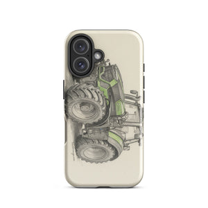 The Tractor Mugs Store iPhone 16 Deutz-Fahr 9340 Pencil Sketch | Tough Case for iPhone® Quality Farmers Merch