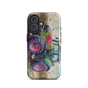 The Tractor Mugs Store iPhone 16 Deutz-Fahr 9340 Splash Art | Tough Case for iPhone® Quality Farmers Merch